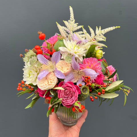 Vintage Jar Design - Florists Choice