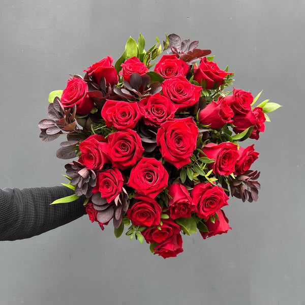 The Heartfelt Red Rose Bouquet