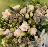 Enamel Tin Filled with Flowers - Whites